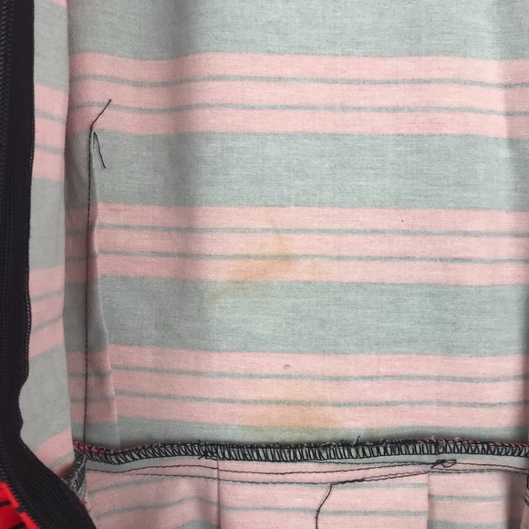 Gap Navy and Red Fit n Flare 3/4 Sleeve Pockets - Picture 8 of 8